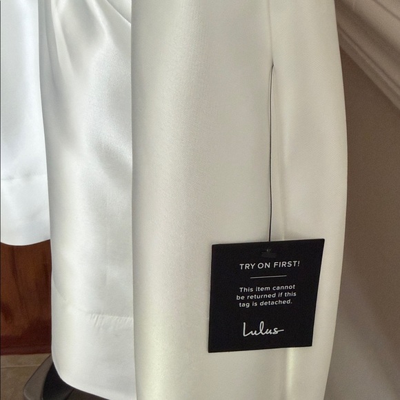 Lulus Bubbly Love White Taffeta Corset Mini Dress - Picture 7 of 9